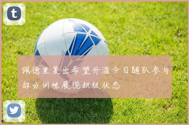 佩德里复出希望升温今日随队参与部分训练展现积极状态